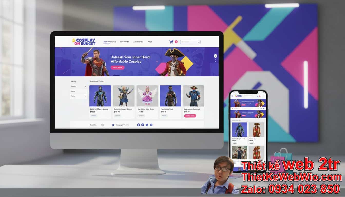 Thiết Kế Web Shop Bán Đồ Cosplay Giá Rẻ Có Thực Sự Hiệu Quả? Thiết Kế Web Shop Bán Đồ Cosplay Giá Rẻ Có Thực Sự Hiệu Quả?