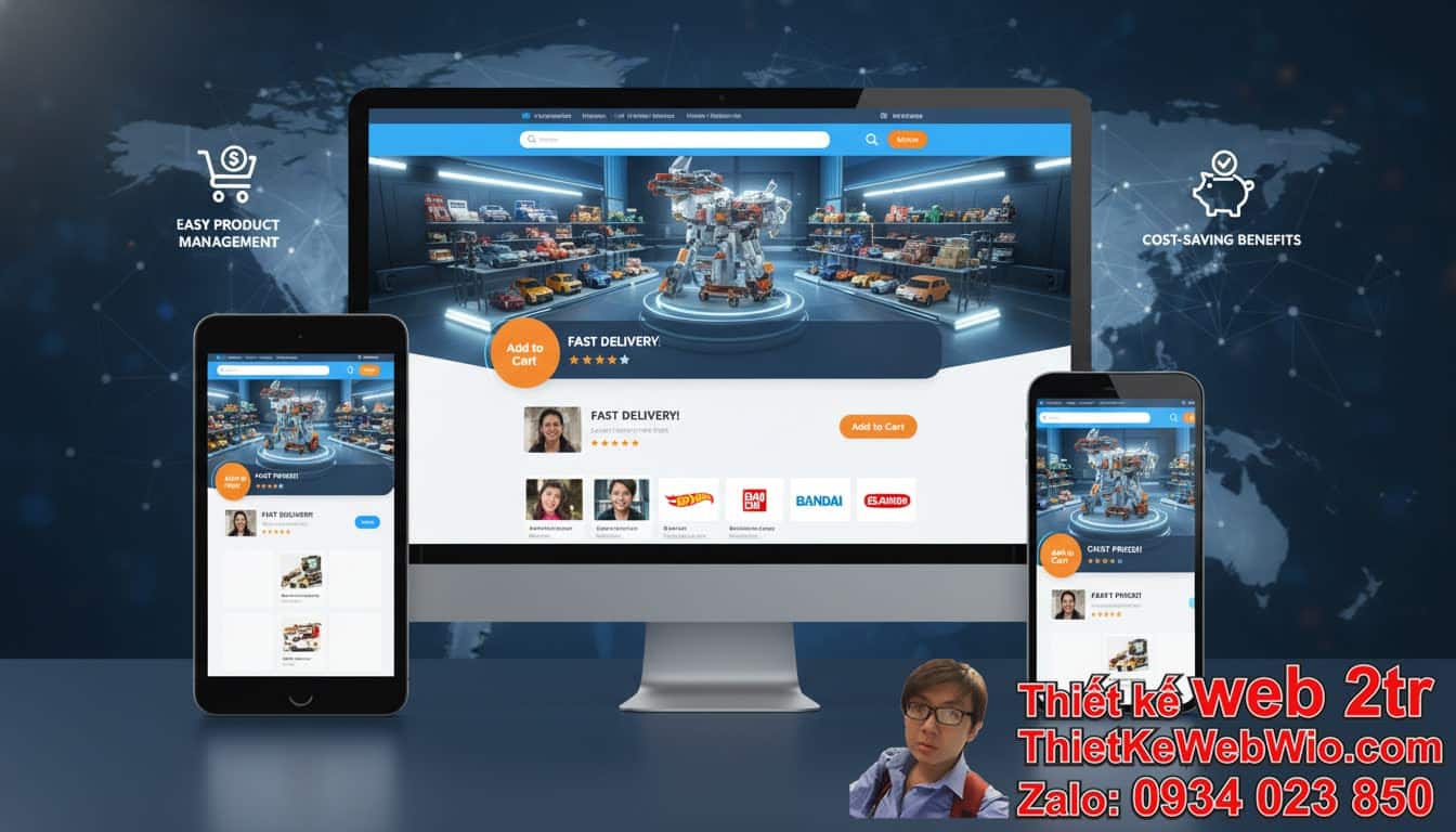 Thiết kế web shop đồ chơi mô hình giá rẻ là gì và tại sao lại quan trọng?