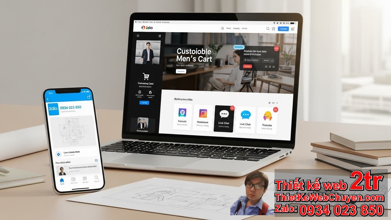 Thiết kế web shop quần áo nam bao nhiêu tiền tại ThietKeWebChuyen.com?