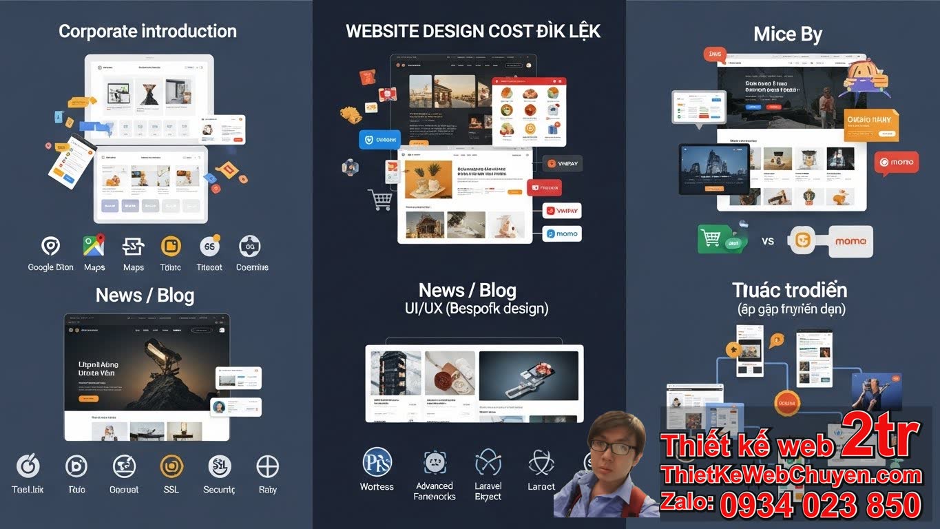 Thiết kế web tại Đắk Lắk bao nhiêu tiền: Các yếu tố nào ảnh hưởng đến giá?