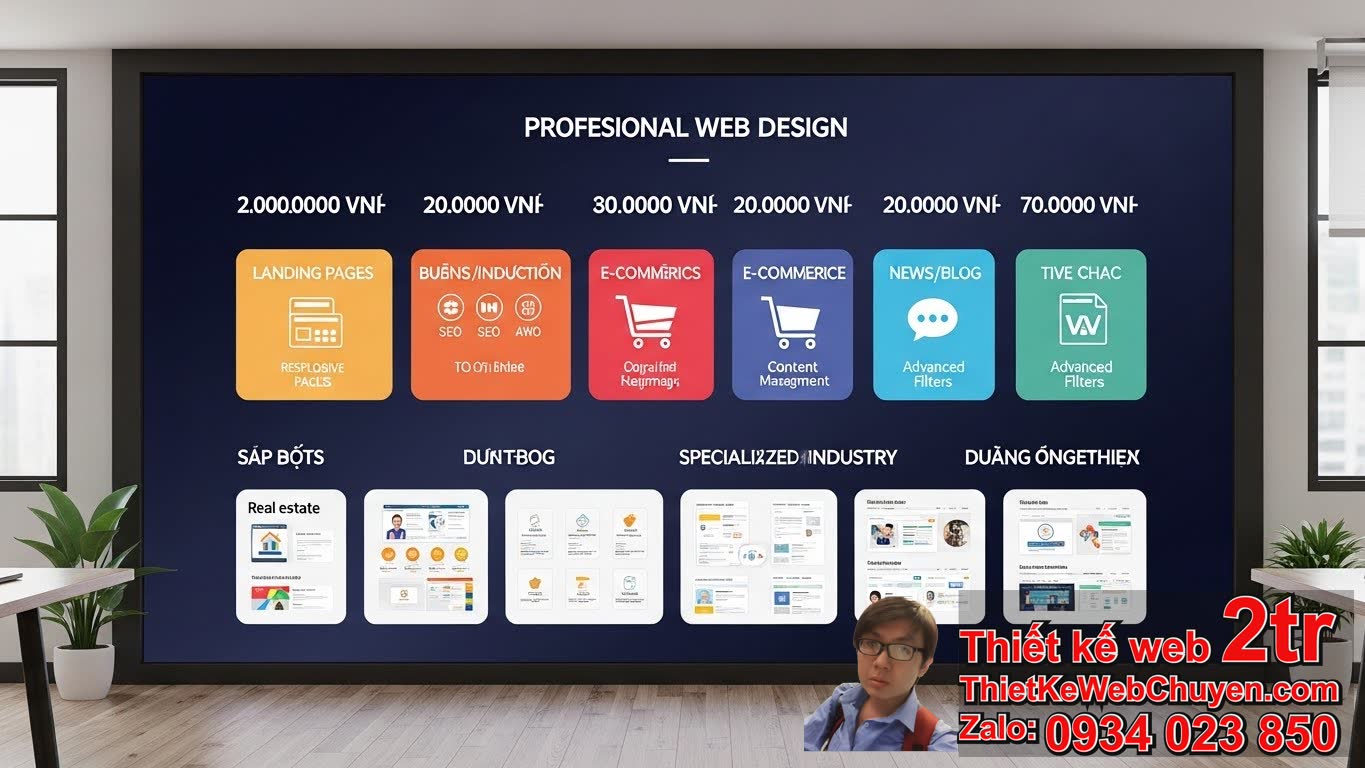 Thiết kế web tại Hải Phòng bao nhiêu tiền với các loại hình website phổ biến?