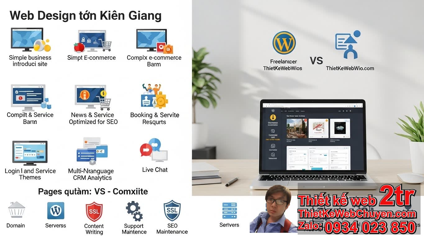 Thiết kế web tại Kiên Giang bao nhiêu tiền - Các Yếu Tố Ảnh Hưởng Đến Chi Phí?