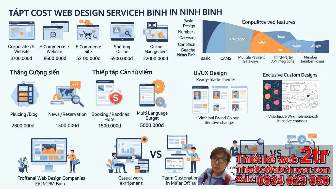 Thiết kế web tại Ninh Bình bao nhiêu tiền với các yếu tố ảnh hưởng?