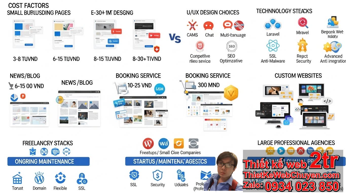 Thiết kế web tại quận 11 bao nhiêu tiền – Phụ thuộc vào yếu tố nào?