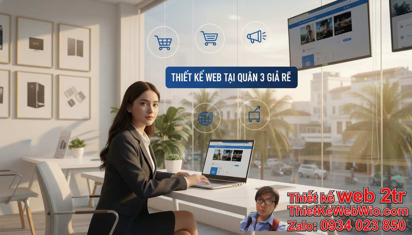 Thiết kế web tại Quận 3 giá rẻ: Tại sao lại là lựa chọn tối ưu cho doanh nghiệp
nhỏ?