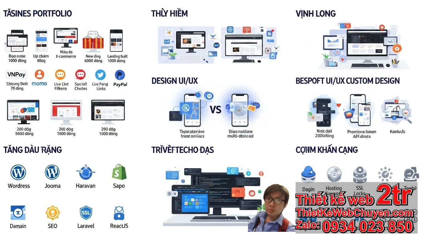 Thiết kế web tại Vĩnh Long bao nhiêu tiền: Các yếu tố ảnh hưởng?