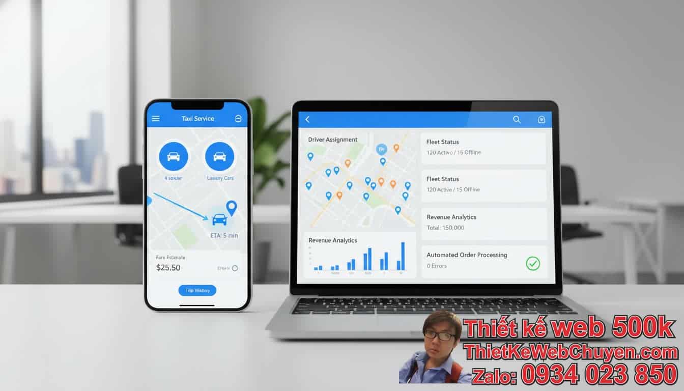 Thiết Kế Web Taxi Có Hệ Thống Quản Lý Đơn Đặt Xe Mang Lại Lợi Ích Gì Cho Doanh
Nghiệp? Thiết Kế Web Taxi Có Hệ Thống Quản Lý Đơn Đặt Xe Mang Lại Lợi Ích Gì Cho Doanh
Nghiệp?