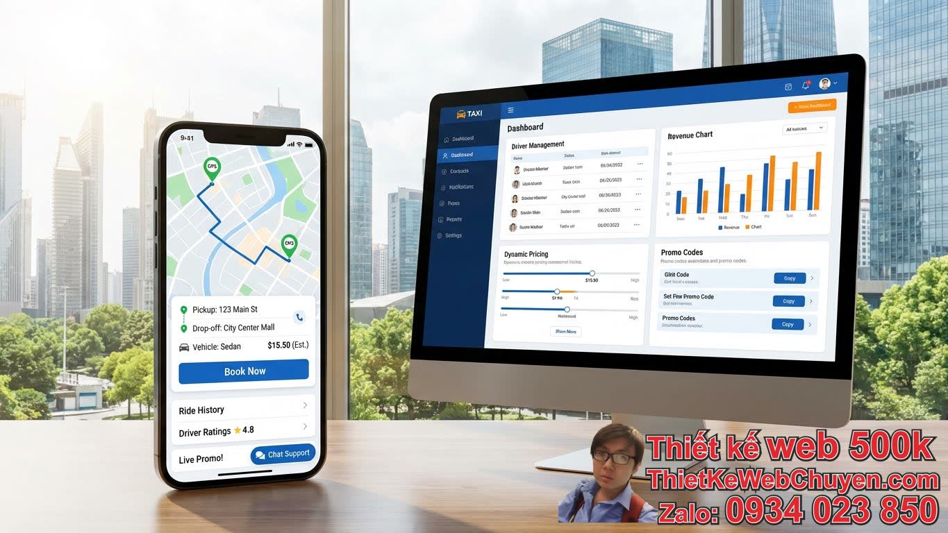 Thiết kế web taxi code tay: Các tính năng cần có để tạo nên một website hiệu quả Thiết kế web taxi code tay: Các tính năng cần có để tạo nên một website hiệu quả