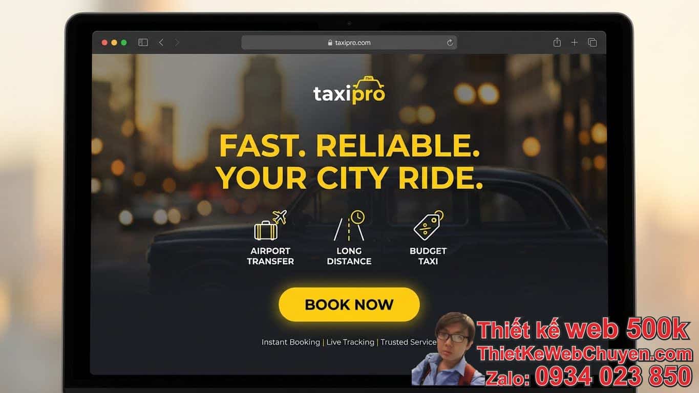 Thiết Kế Web Taxi Dạng Landing Page: Tại Sao Đây Là Lựa Chọn Tối Ưu Cho Doanh
Nghiệp Của Bạn? Thiết Kế Web Taxi Dạng Landing Page: Tại Sao Đây Là Lựa Chọn Tối Ưu Cho Doanh
Nghiệp Của Bạn?