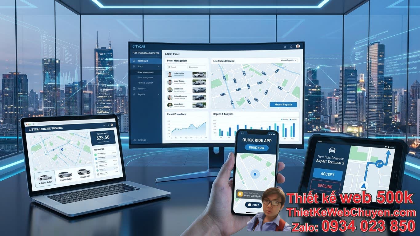 Thiết Kế Web Taxi Quản Lý Qua App Admin Bao Gồm Những Thành Phần Nào? Thiết Kế Web Taxi Quản Lý Qua App Admin Bao Gồm Những Thành Phần Nào?