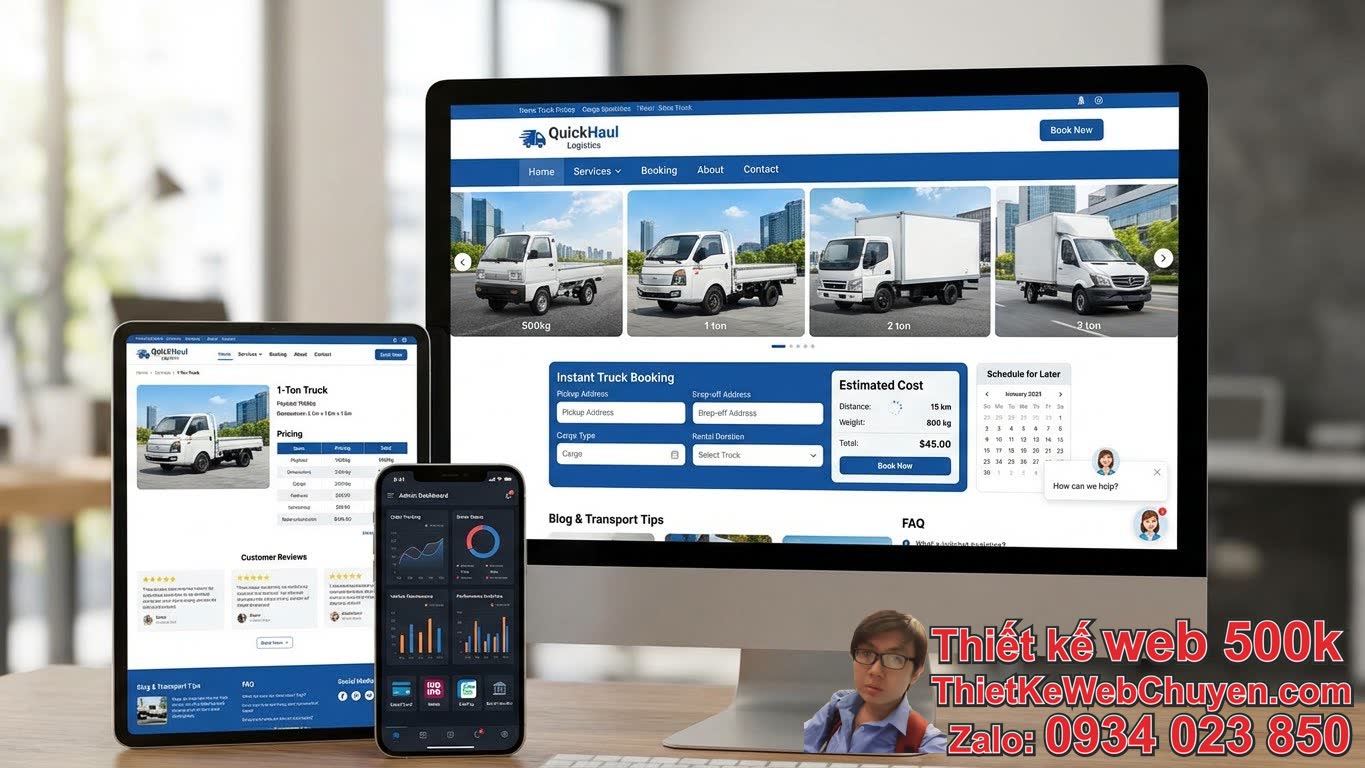 Thiết kế web taxi tải cần có những tính năng gì để hiệu quả? Thiết kế web taxi tải cần có những tính năng gì để hiệu quả?