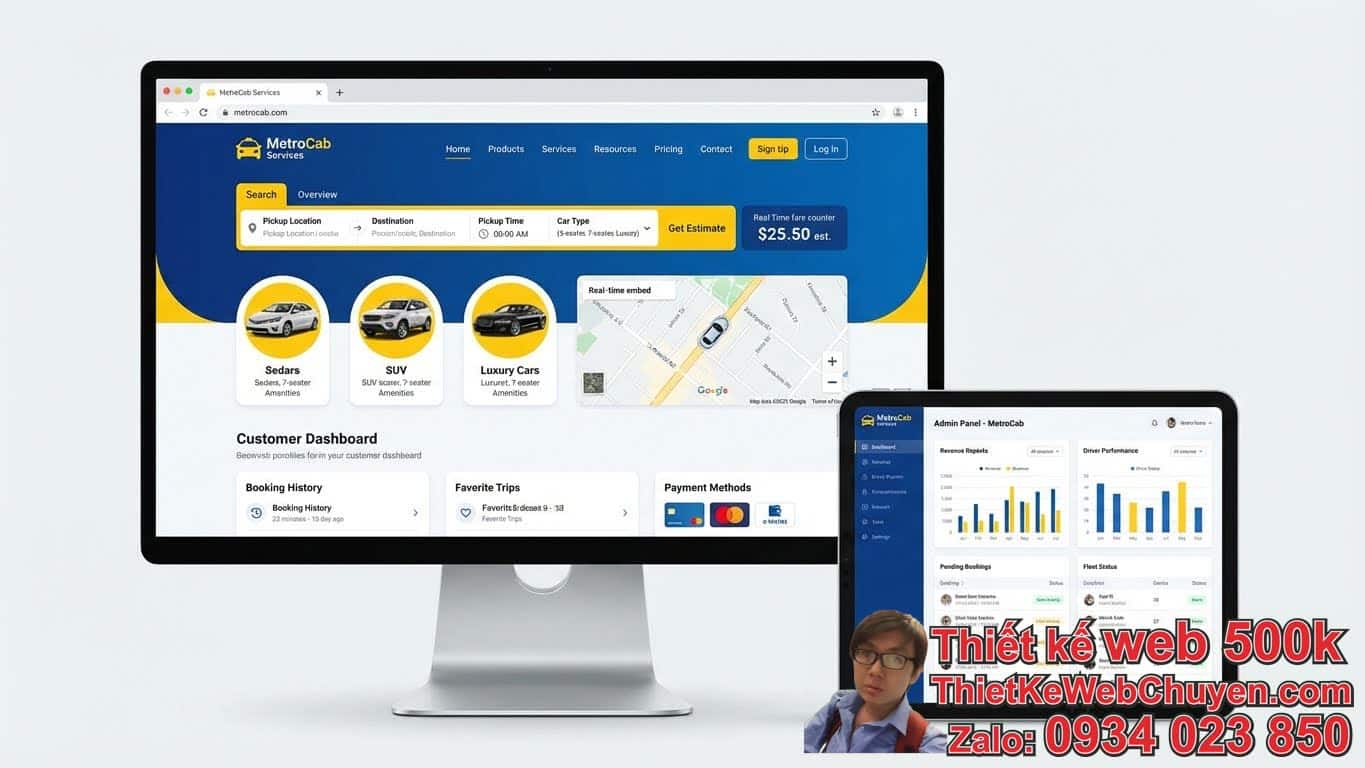 Thiết Kế Web Taxi Truyền Thống Cần Tích Hợp Những Tính Năng Gì? Thiết Kế Web Taxi Truyền Thống Cần Tích Hợp Những Tính Năng Gì?