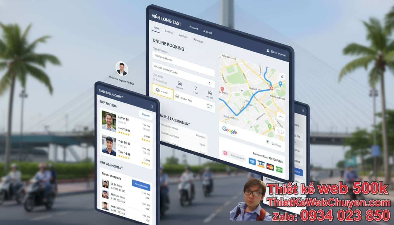Thiết kế web taxi Vĩnh Long cần những tính năng gì để hiệu quả? Thiết kế web taxi Vĩnh Long cần những tính năng gì để hiệu quả?