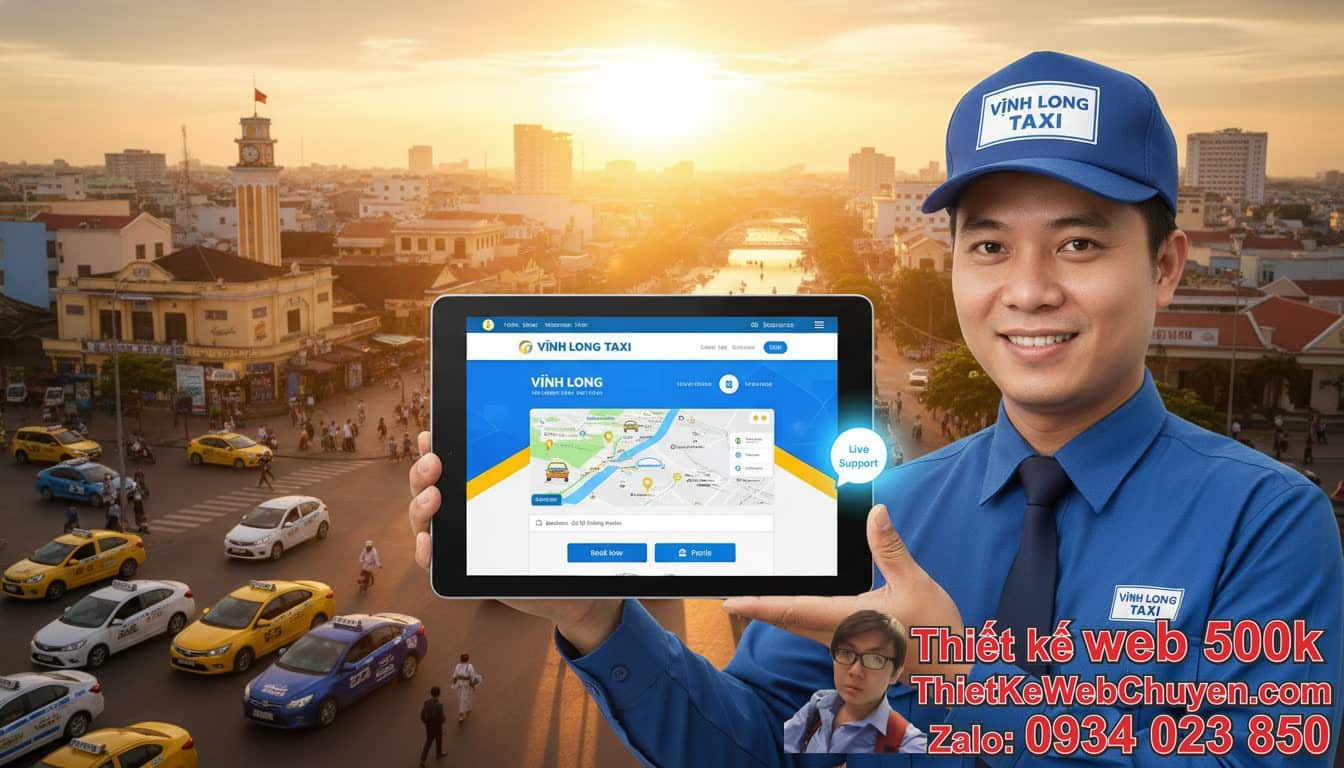 Thiết kế web taxi Vĩnh Long: Tại sao lại quan trọng đối với doanh nghiệp của
bạn? Thiết kế web taxi Vĩnh Long: Tại sao lại quan trọng đối với doanh nghiệp của
bạn?