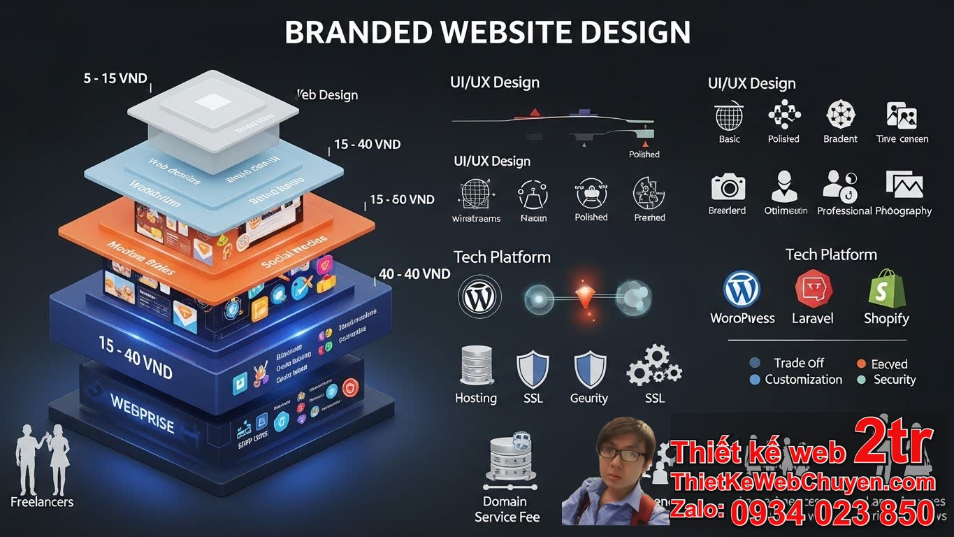 Thiết kế web thương hiệu bao nhiêu tiền? Tổng quan về chi phí