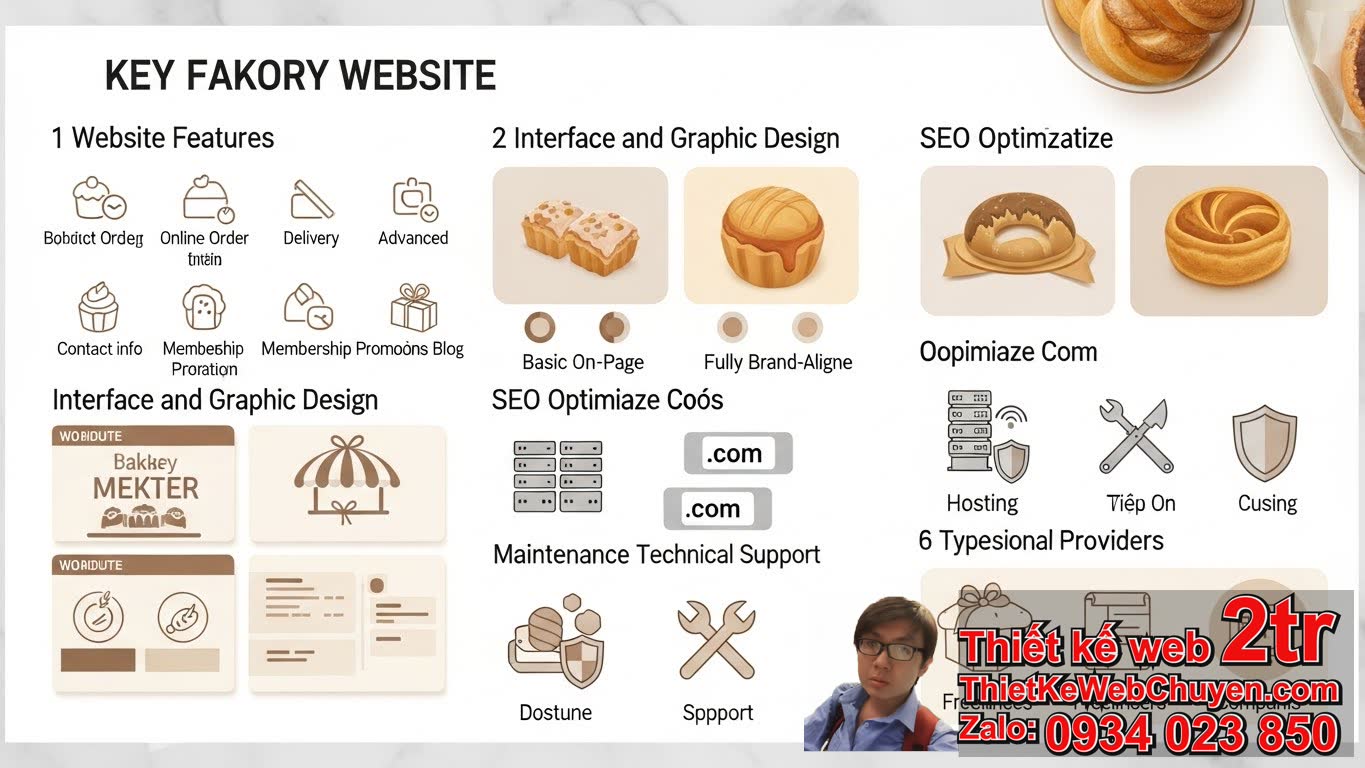 Thiết kế web tiệm bánh bao bao nhiêu tiền: Các yếu tố ảnh hưởng trực tiếp đến
chi phí?