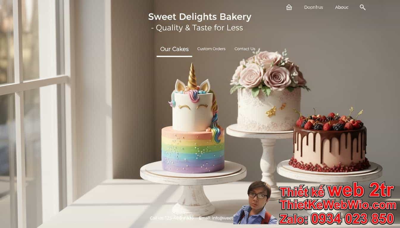 Thiết Kế Web Tiệm Bánh Kem Giá Rẻ Có Thực Sự Hiệu Quả? Thiết Kế Web Tiệm Bánh Kem Giá Rẻ Có Thực Sự Hiệu Quả?