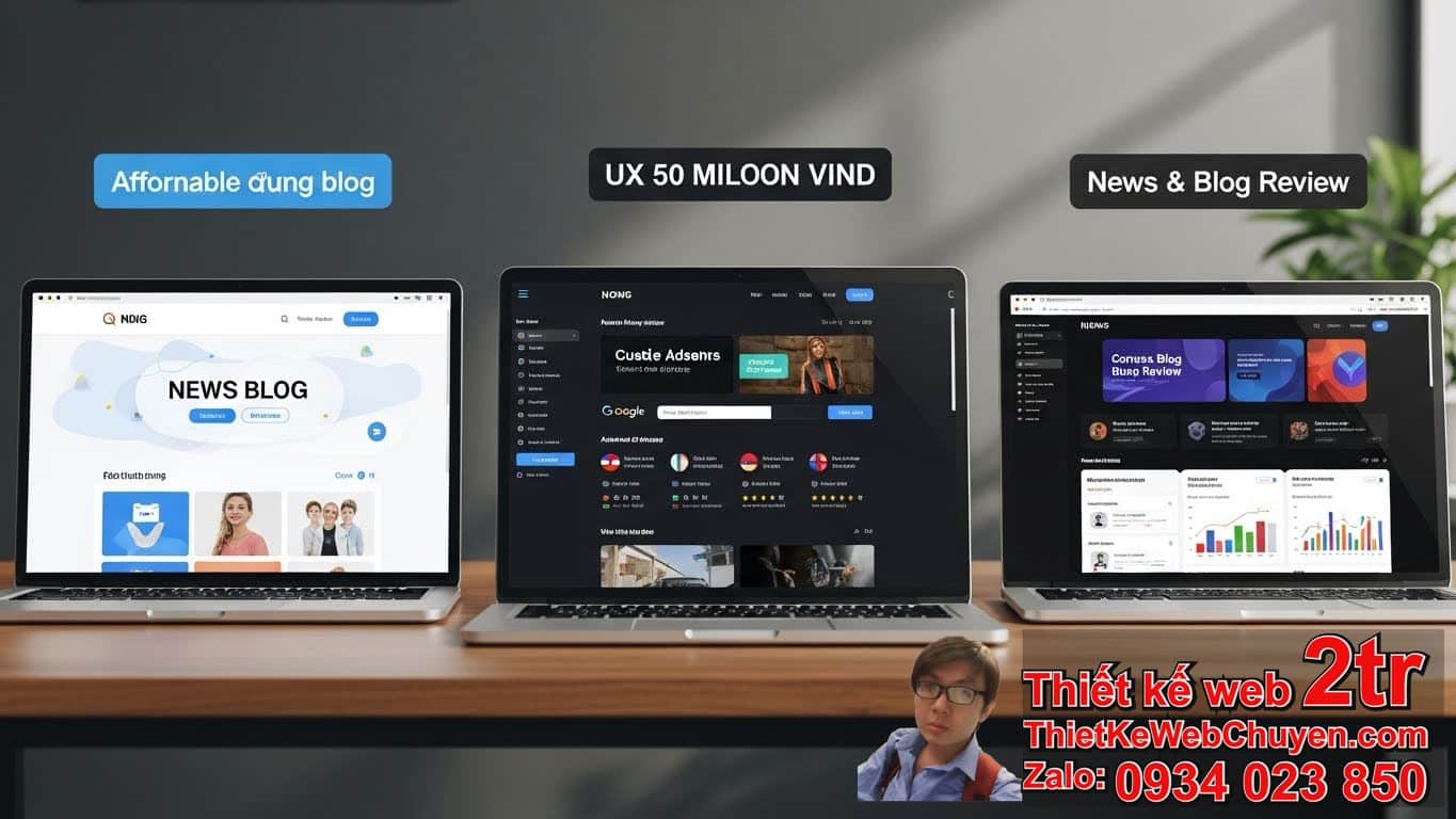 thiết kế web tin tức blog review bao nhiêu tiền? Tổng quan về chi phí