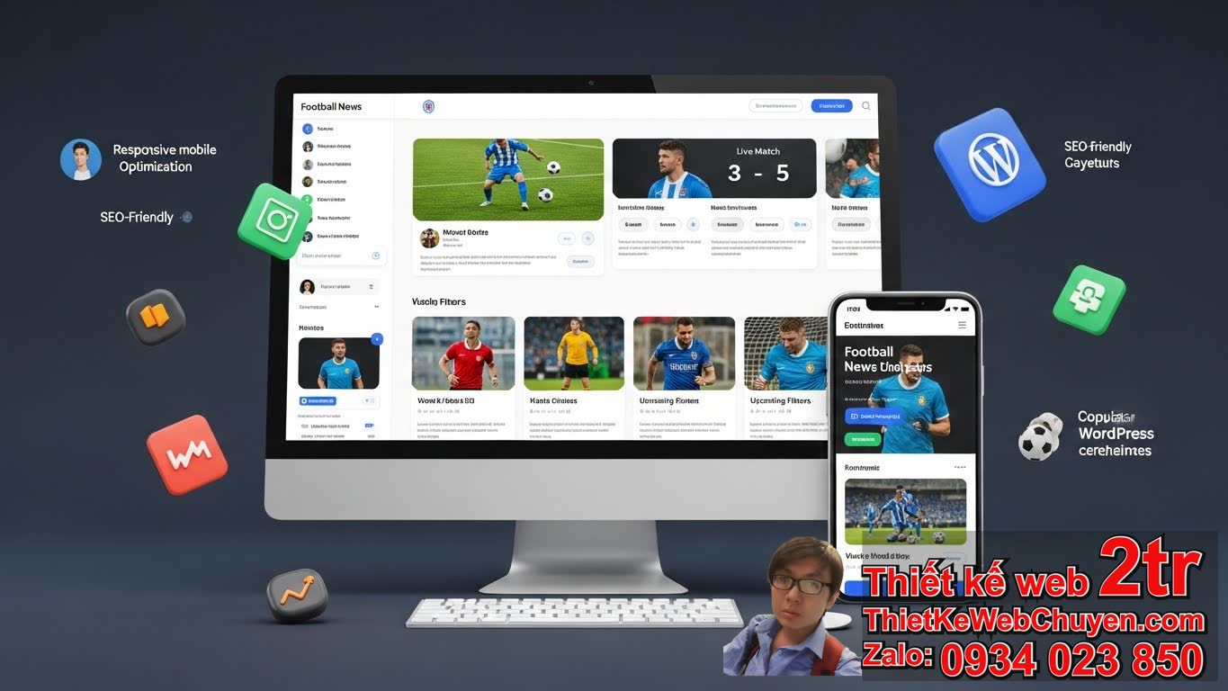 Thiết kế web tin tức bóng đá bao nhiêu tiền là mức sàn cho một website cơ bản?