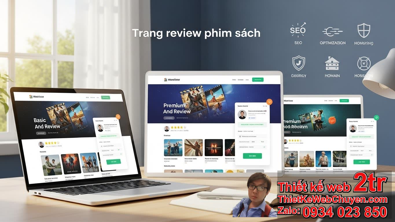 Thiết kế web Trang review phim sách bao nhiêu tiền là hợp lý?
