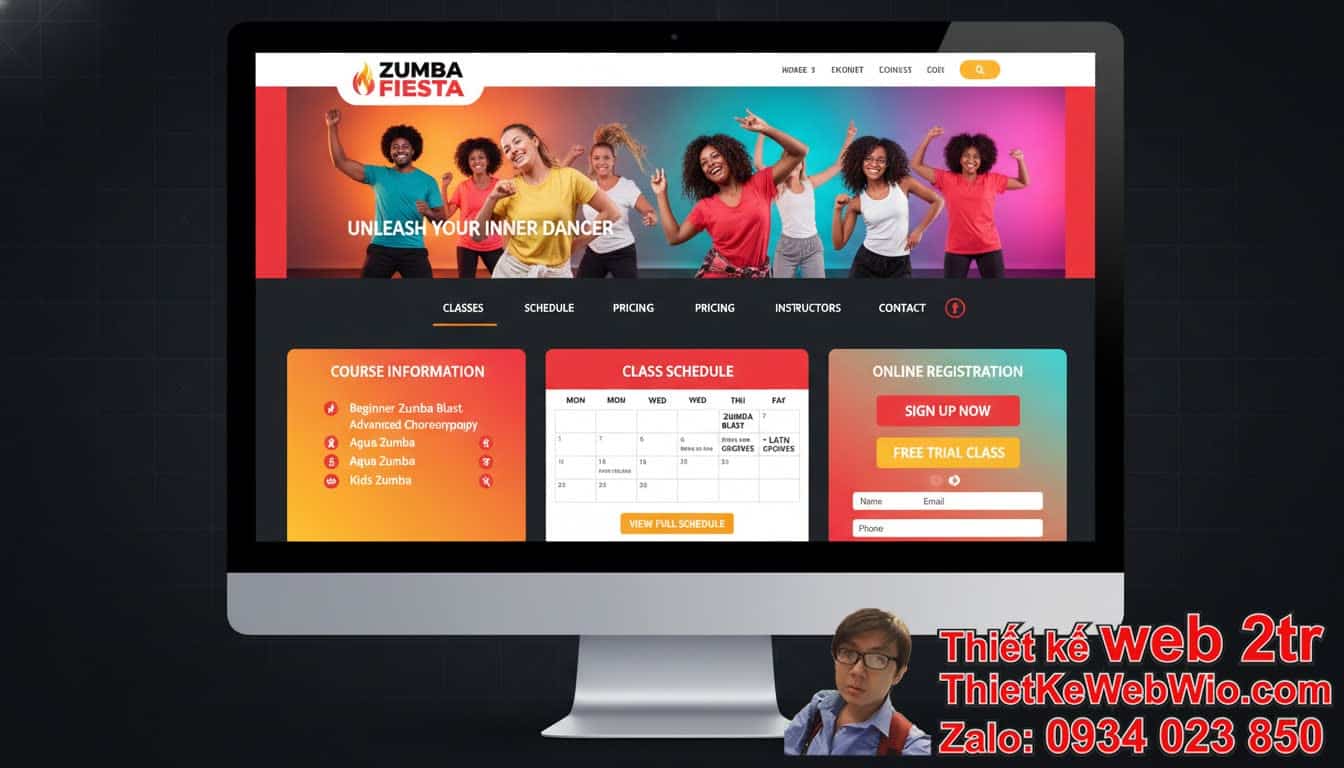 Thiết kế web Trung tâm dạy khiêu vũ Zumba giá rẻ: Tại sao cần có một website
chuyên nghiệp? Thiết kế web Trung tâm dạy khiêu vũ Zumba giá rẻ: Tại sao cần có một website
chuyên nghiệp?