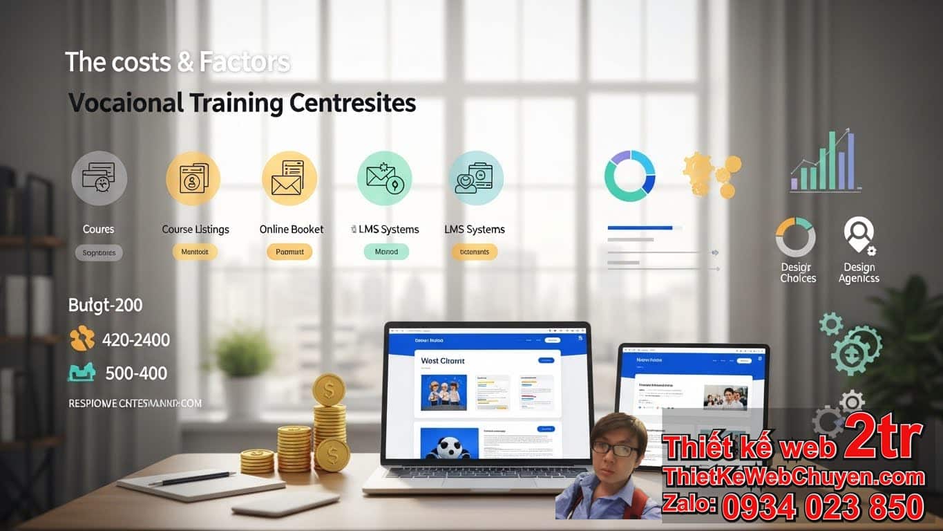 Thiết kế web Trung tâm dạy nghề bao nhiêu tiền? Tổng quan và các yếu tố ảnh
hưởng