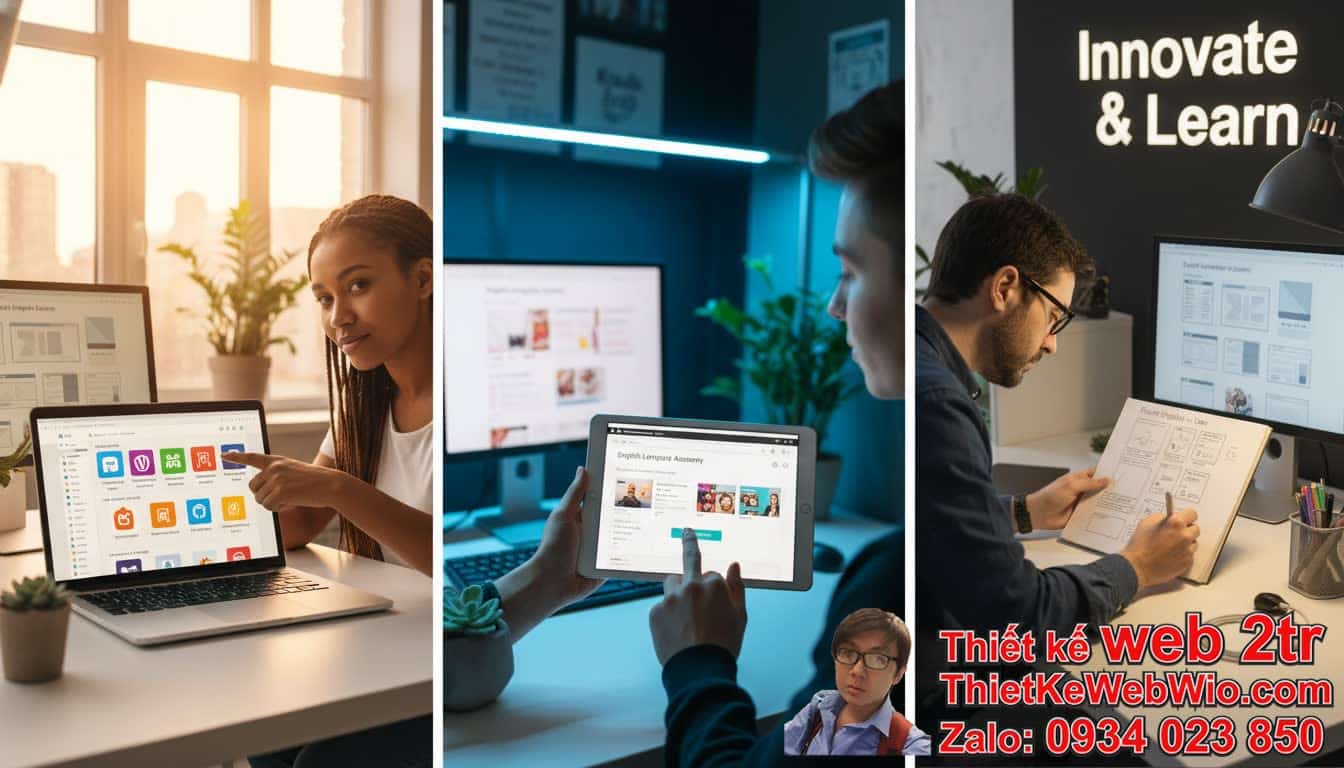 Thiết Kế Web Trung Tâm Tiếng Anh Giá Rẻ: Nên Lựa Chọn Nền Tảng Nào?