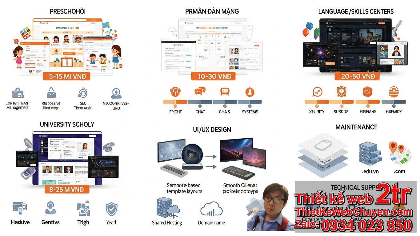 Thiết kế web trường học bao nhiêu tiền ảnh hưởng bởi những yếu tố nào?