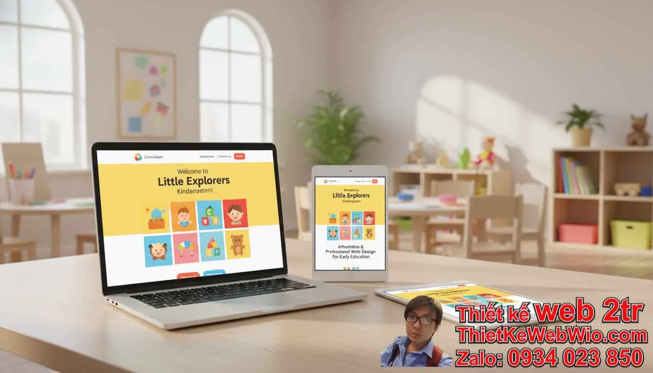Thiết kế web trường mầm non giá rẻ là gì và tại sao lại quan trọng?