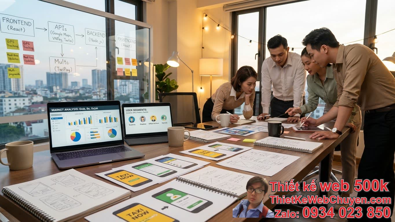 Thiết kế web và app taxi nên bắt đầu từ đâu để thành công? Thiết kế web và app taxi nên bắt đầu từ đâu để thành công?
