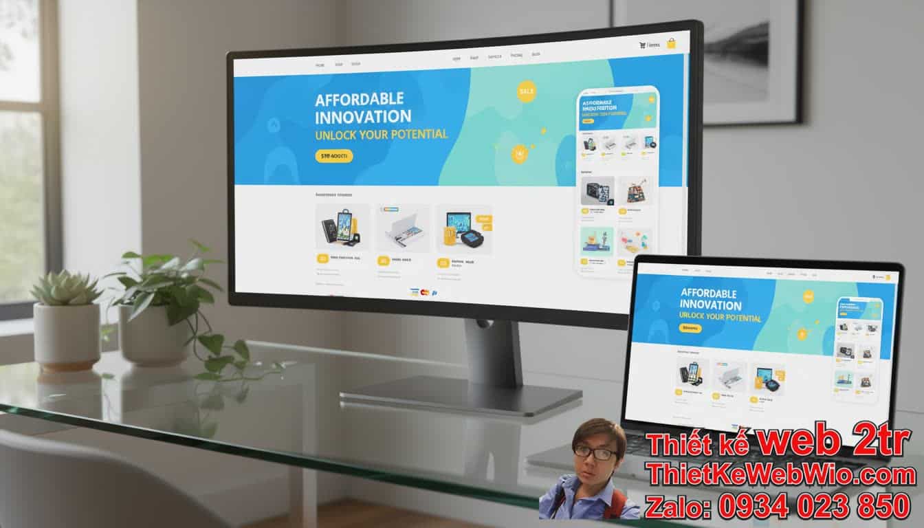 Thiết kế website bán hàng giá rẻ: Làm thế nào để có một trang web chất lượng với
ngân sách hạn chế?