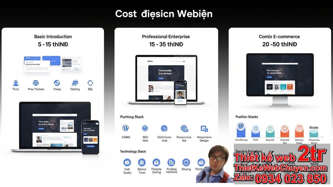 Thiết kế website bao nhiêu tiền? Bảng giá chi tiết & Cách tiết kiệm chi phí Thiết kế website bao nhiêu tiền? Bảng giá chi tiết & Cách tiết kiệm chi phí