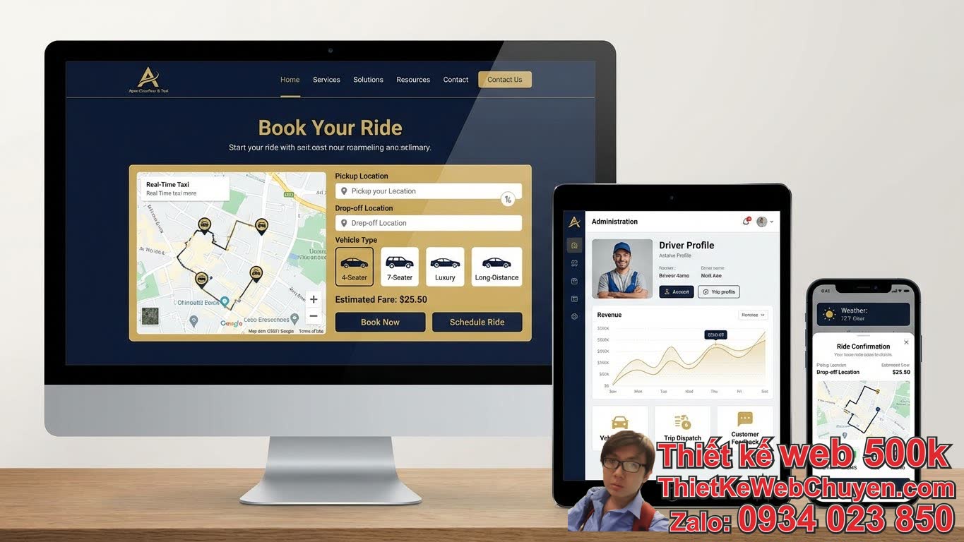 Thiết Kế Website Cho Hãng Taxi Cần Tích Hợp Các Tính Năng Gì Đặc Biệt? Thiết Kế Website Cho Hãng Taxi Cần Tích Hợp Các Tính Năng Gì Đặc Biệt?
