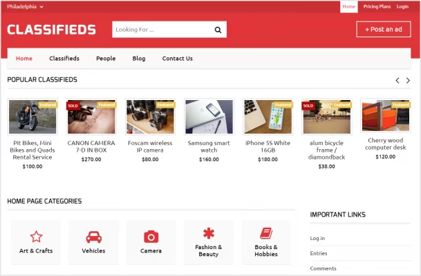 thiết kế website rao vặt