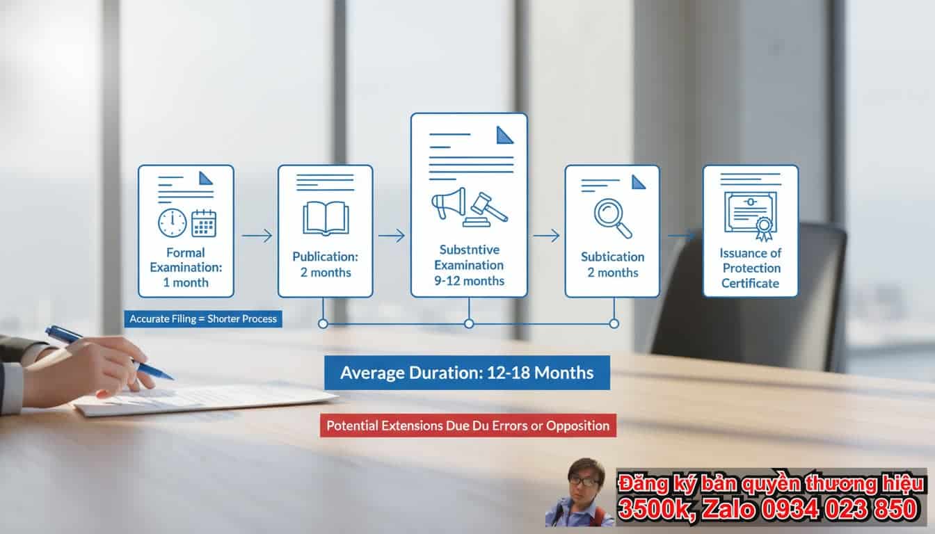 Thời Gian Đăng Ký Bản Quyền Thương Hiệu Mất Bao Lâu?