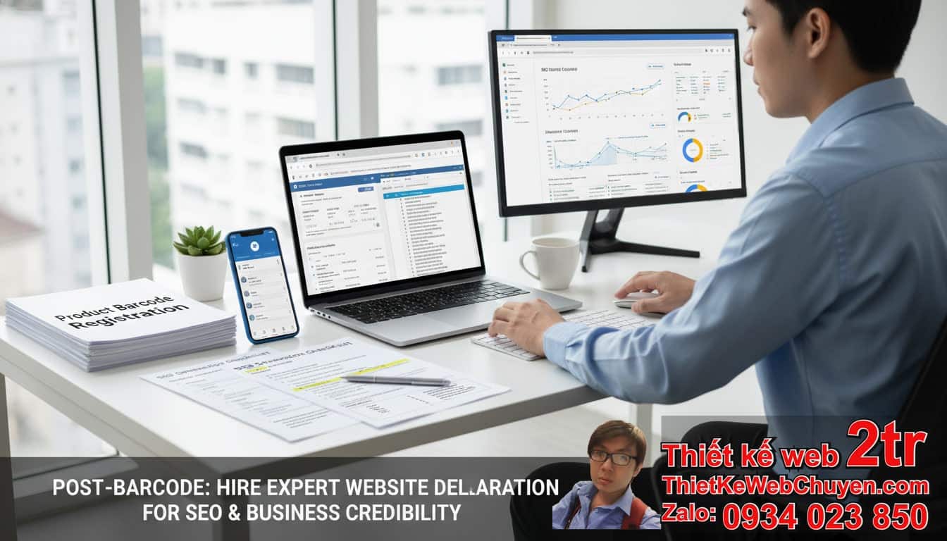 Thuê người khai báo website với Google: Tại sao bạn cần dịch vụ này sau đăng ký
mã vạch sản phẩm? Thuê người khai báo website với Google: Tại sao bạn cần dịch vụ này sau đăng ký
mã vạch sản phẩm?