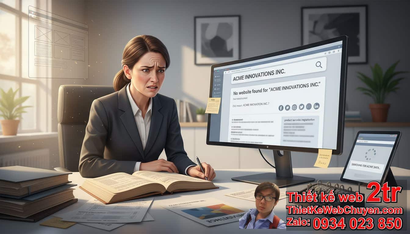 Tìm tên công ty không thấy website trên Google vì lý do gì?