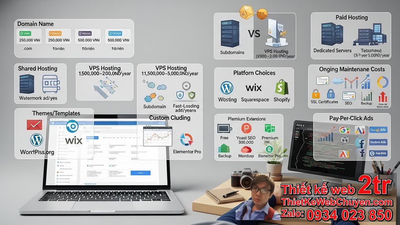 Tự làm website có tốn tiền không và những chi phí cơ bản bạn cần biết?