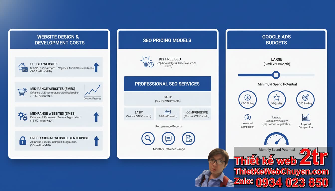 Đưa trang web lên Google giá bao nhiêu: Các yếu tố ảnh hưởng đến chi phí