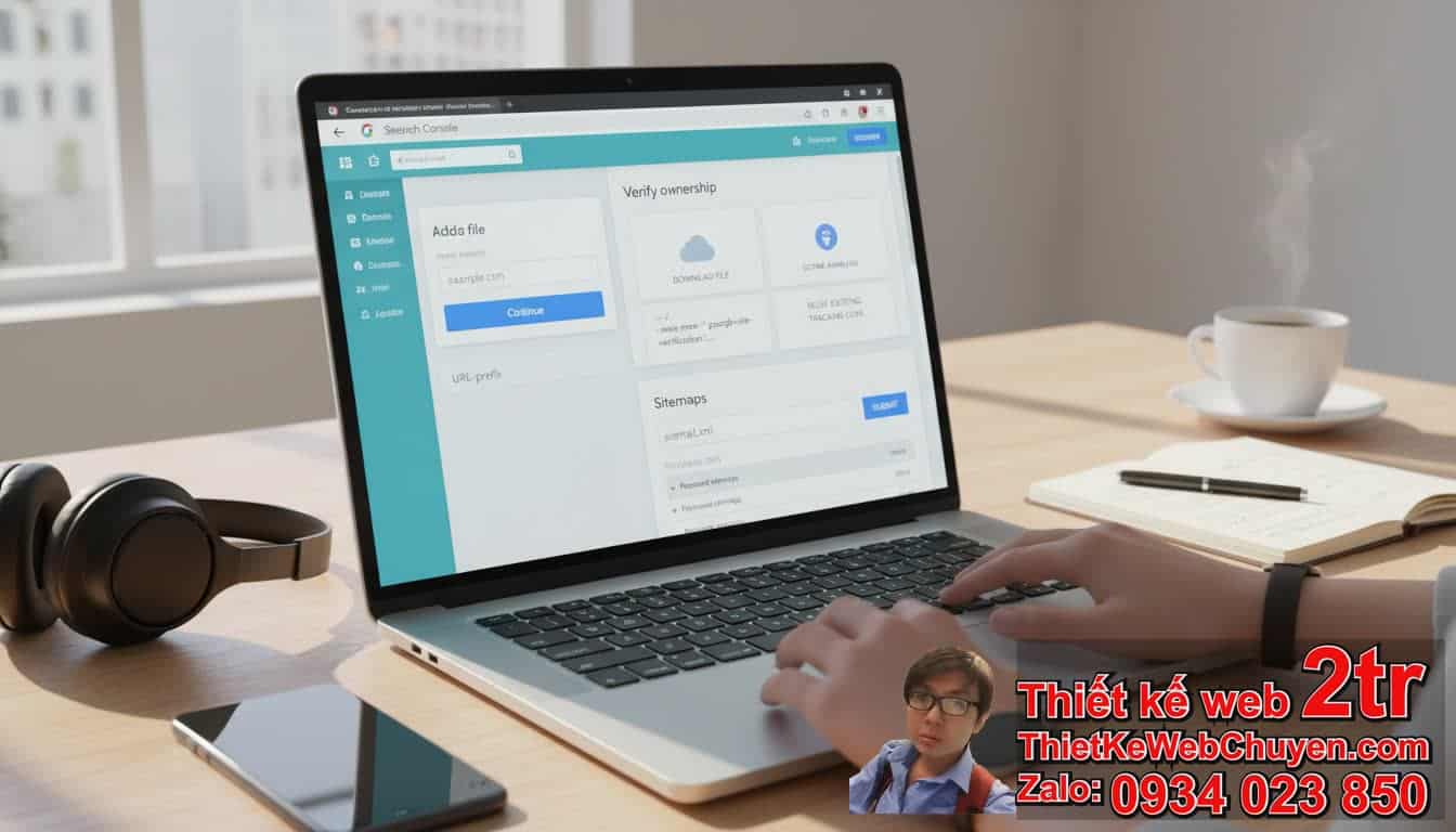 Đưa website lên Google để tìm kiếm thương hiệu thông qua Google Search Console:
Bước đầu tiên và quan trọng nhất là gì?