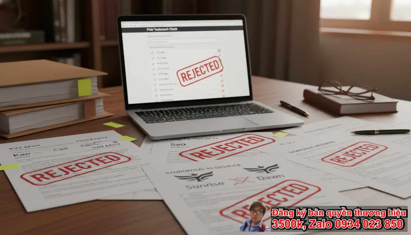 Vì sao thương hiệu bị từ chối bảo hộ: Xung đột với nhãn hiệu đã tồn tại?