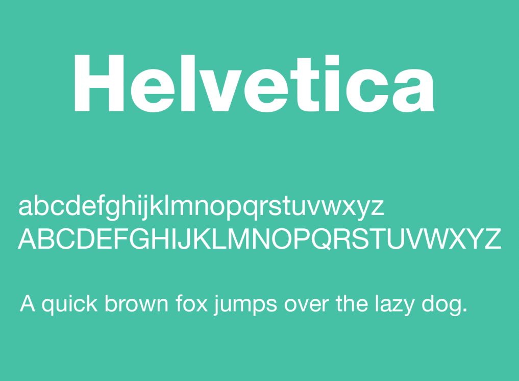 font chữ Helvetica