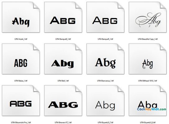 font chữ Việt hóa