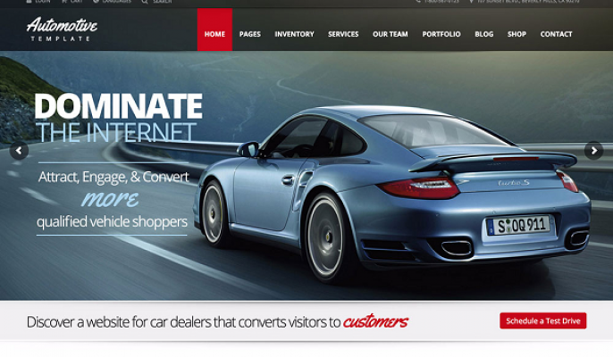 thiết kế web showroom