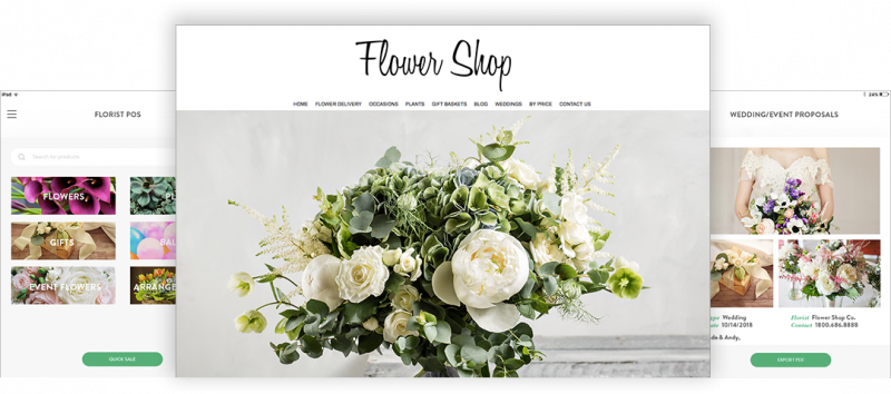 thiết kế website bán hoa