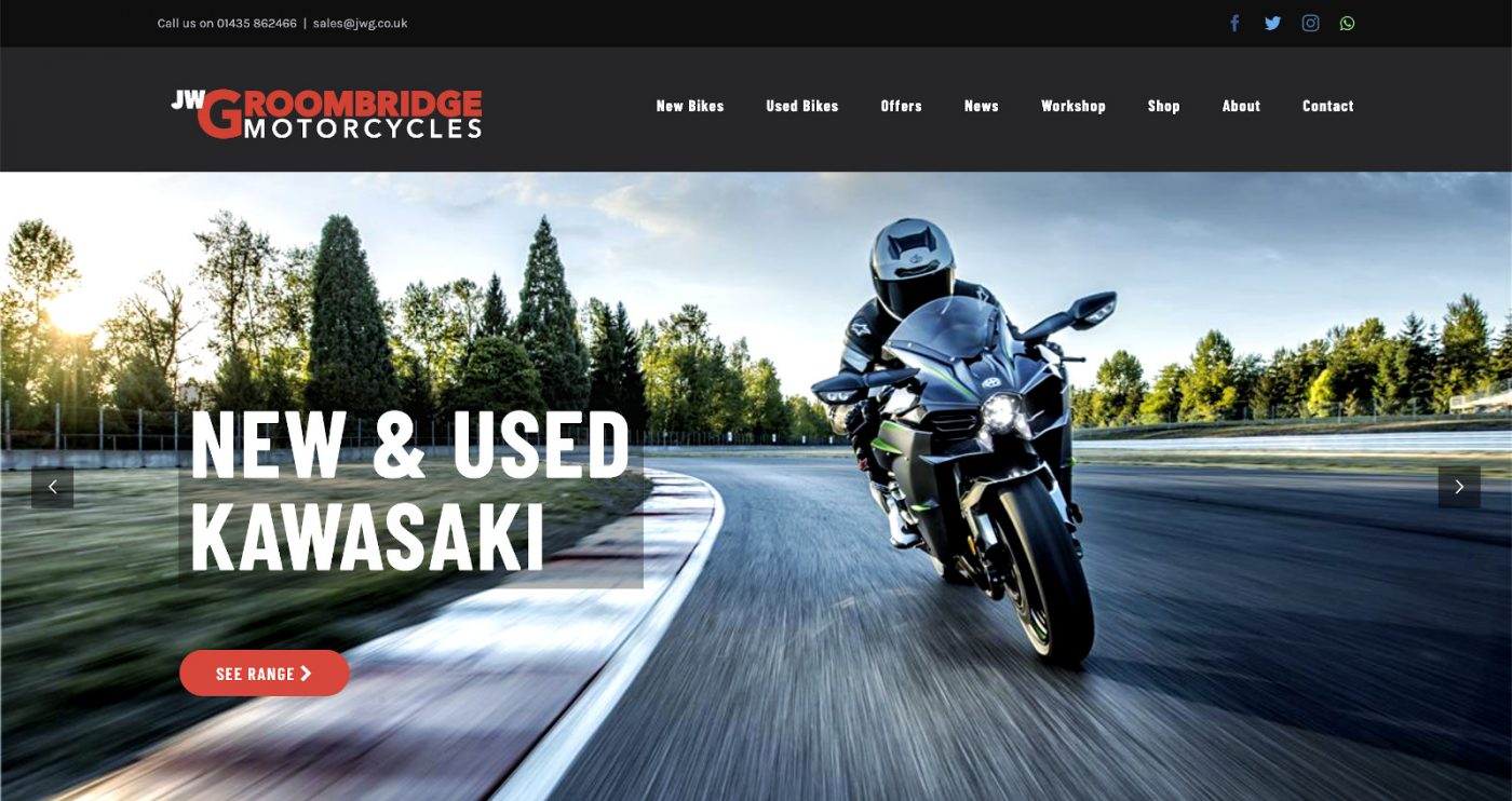 thiết kế website bán xe máy