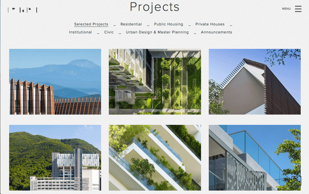 thiết kế website kiến trúc 3