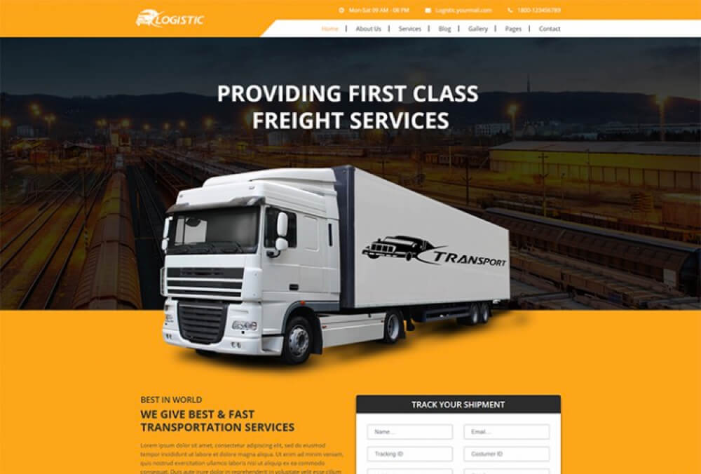 thiết kế website logistics 4