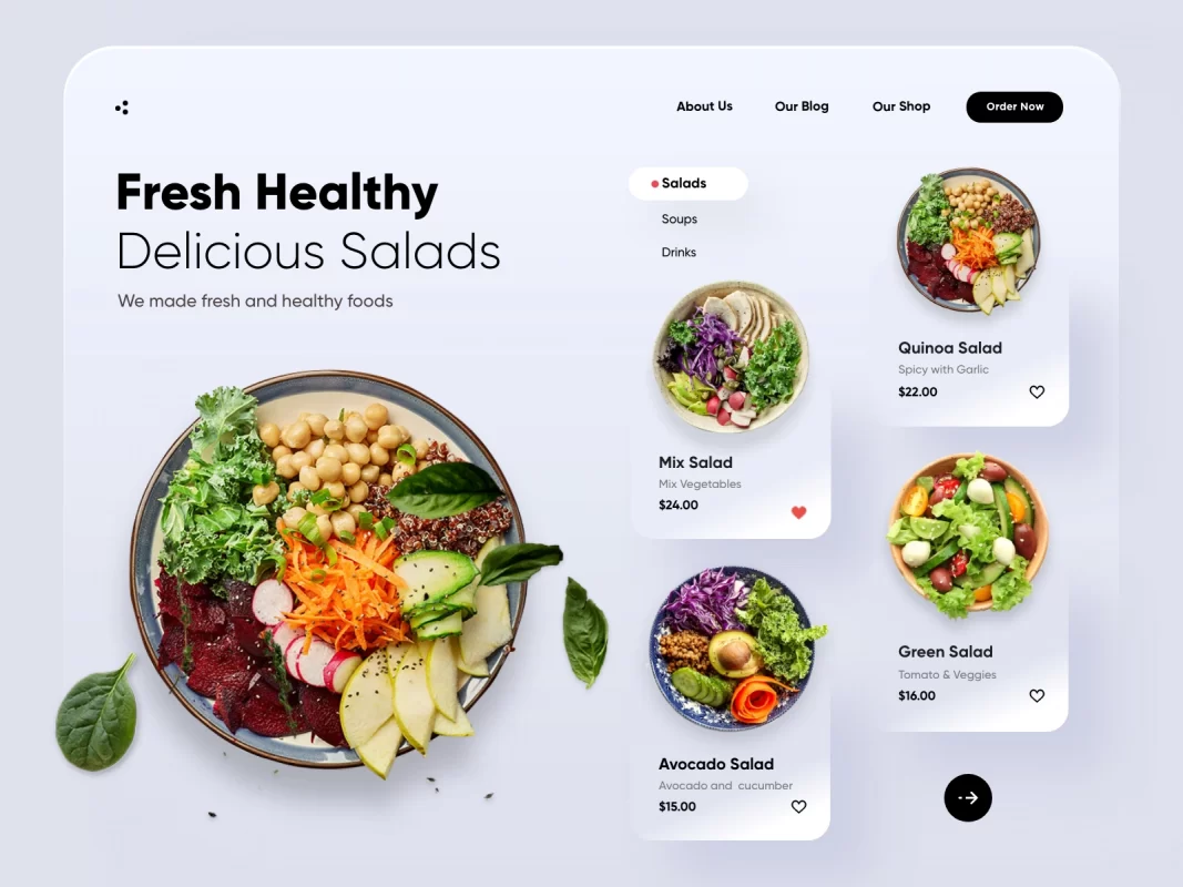 thiết kế website thực phẩm 6