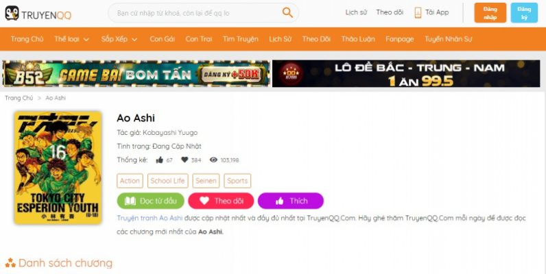 thiết kế website truyện tranh 4